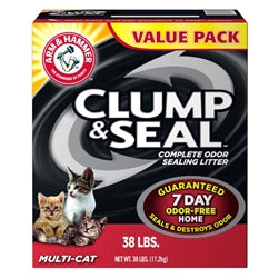 Arm & Hammer Clump & Seal Multi-Cat Cat Litter 38 lb