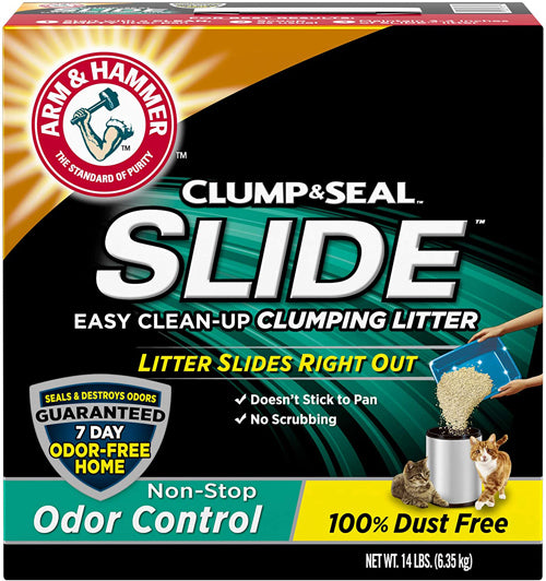 Arm & Hammer Slide Non-Stop Odor Control Clumping Cat Litter 14 lb