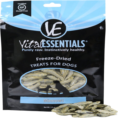 Vital Essentials Minnows Freeze-Dried Raw Dog Treats, 2.5Oz