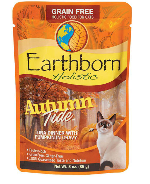 Earthborn Cat Grain-Free Autumn Tide Tuna Dinner in Gravy Pouch 3oz. (Case of 24)