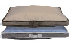 DMC Weather & Chew Resistant Reversible Gusset Dog Bed Assorted 35 by 25 Inches