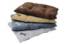DMC Bone Applique Tufted Dog Bed Assorted 30 by 40 Inch