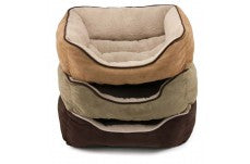 Dallas Faux Suede Box Bed 25 In