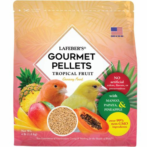 Lafeber Company Tropical Fruit Gourmet Pellets Canary Bird Food 4 Pounds