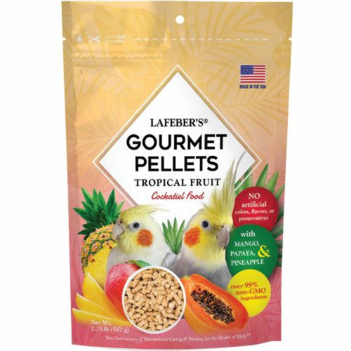 Lafeber Company Tropical Fruit Gourmet Pellets Cockatiel Bird Food 1.25 Pounds