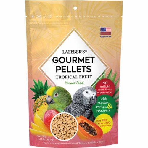 Lafeber Company Tropical Fruit Gourmet Pellets Parrot Bird Food 1.25 Pounds