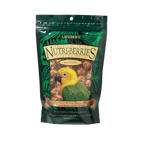 Lafeber Company Tropical Fruit Nutri-Berries Conure Bird Food 10 oz