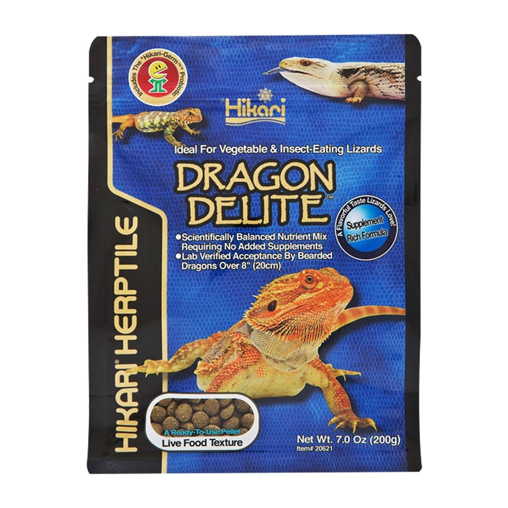 Hikari USA Herptile Dragon Delite? Dry Reptile Food 7 oz