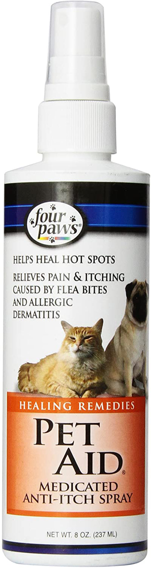 Four Paws Pet Aid Healing Remedies, Medicated Pet Anti Itch Spray