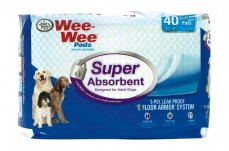 Four Paws Wee-Wee Super Absorbent Pads for Dogs 40 Count Large 24" x 24"