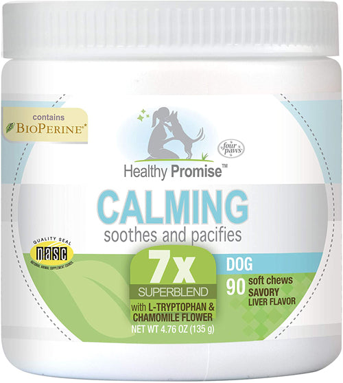 Four Paws Healthy Promise Calming Chews for Dogs 90 Count 4.76 oz.