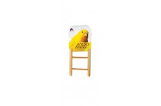 Prevue Pet Products Birdie Basics 3-Rung Ladder Unvarnished Hardwood 2.88 in x 4.88 in