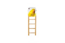 Prevue Pet Products Birdie Basics 5-Rung Ladder Unvarnished Hardwood 2.88 in x 8 in