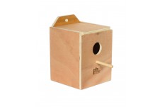 Prevue Pet Products Inside Mounting Lovebird Nest Box Natural Hardwood Medium