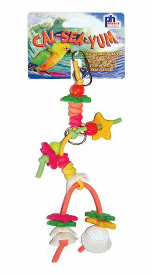 Prevue Pet Products Cal-Sea-Yums Mate Bird Toy Multi-Color 2 in x 9 in