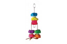 Prevue Pet Products Cosmic Crunch Pisces Bird Toy Multi-Color 5.5 in x 14 in