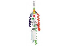 Prevue Pet Products Chime Time Tornado Bird Toy Multi-Color 4 In X 11 In