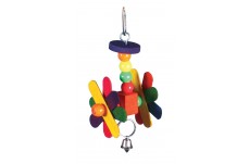 Prevue Pet Products Stick Staxs Helicopter Bird Toy Multi-Color 4.25 in x 7 in