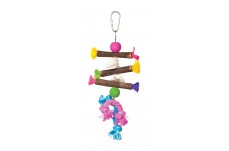 Prevue Pet Products Tropical Teasers Shells and Sticks Bird Toy Multi-Color 5.5 in x 9 in