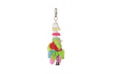 Prevue Pet Products Tropical Teasers Cookies and Knots Bird Toy Multi-Color 1.5 in x 7.38 in Medium