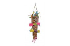 Prevue Pet Products Tropical Teasers Confetti Kazoo Bird Toy Multi-Color 3.5 in x 18.25 in Small