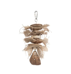 Prevue Pet Products Sprite Stack Bird Toy Brown 4 In X 10 In, Small