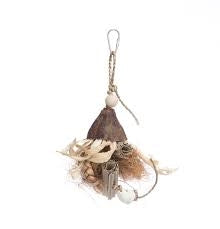 Prevue Pet Products Woodland Wizard Bird Toy Brown 5 In X 12 In, Small