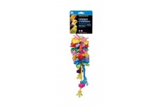 Prevue Pet Products Calypso Creations Short Stack Bird Toy Multi-Color 4.5 in x 12 in Small