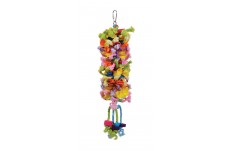 Prevue Pet Products Calypso Creations Club Bird Toy Multi-Color 4.5 In X 14 In, Medium