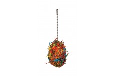 Prevue Pet Products Calypso Creations Fiesta Ball Bird Toy Multi-Color 5 In X 11 In