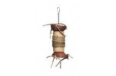 Prevue Pet Products Naturals Hide-Seek Foraging Bird Toy Earth Tone Brown 4.75 In X 12.50 In