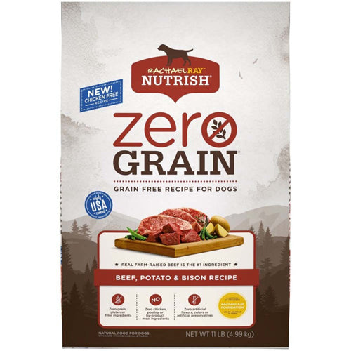 Rachael Ray Nutrish Zero Grain Beef and Bison Dry Dog Food 11 Lb