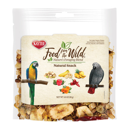 Kaytee Food from the Wild Natural Snack Med/Lrg Pet Bird 3 oz