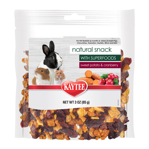 Kaytee Natural Snack with Superfoods Sweet Potato  Cranberry 1ea/3 oz
