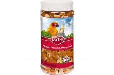 Kaytee Papaya, Peanuts and Mango Treat Jar for All Pet Birds 10 oz