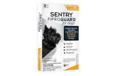 Sentry Fiproguard Dog Flea and Tick Squeeze-On 0.069 Fl Oz, 3 Ct