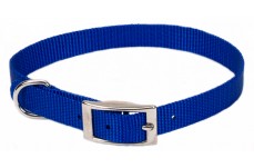 Coastal Single-Ply Nylon Dogcollar Blue 3/8X12In