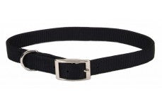 Coastal Single-Ply Nylon Collar Black 5/8X12In