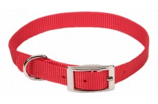 Coastal Single-Ply Nylon Collar Red 5/8X12In