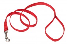 Coastal Single-Ply Nylon Dog Leash Red 5/8 in x 6 ft