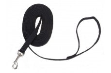 Coastal Train Right! Cotton Web Training Leash Black 5/8X6Ft