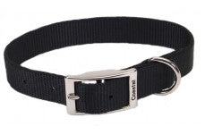 Coastal Single-Ply Nylon Collar Black 3/4X16In