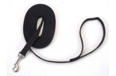 Train Right Cotton Web Training Dog Leash Black 5/8 in x 20 ft