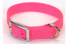 Coastal Single-Ply Nylon Collar Neon Pink 3/4X18In