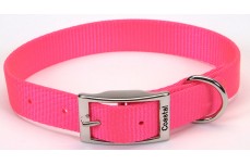 Coastal Single-Ply Nylon Collar Neon Pink 1X18In