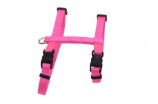 Coastal Figure H Adjustable Nylon Cat Harness Neon Pink 3/8 in x 10-18 in
