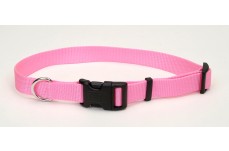 Coastal Adjustable Nylon Collar With Tuff Buckle Bright Pink 1X26In