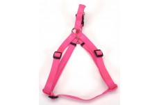 Coastal Comfort Wrap Adjustable Nylon Harness Neon Pink 3/4X20-30In