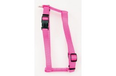 Coastal Standard Adjustable Nylon Dog Harness Neon Pink Small 5/8 in x 14-24 in