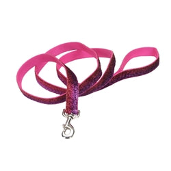 Coastal Pet Pet Attire Sparkles Adjustable Leash, 1 Inch Pink X 6'